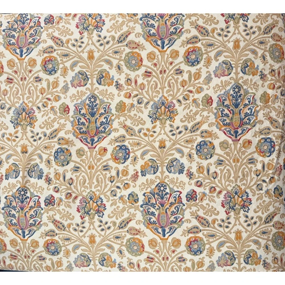 Vintage Ralph Lauren Marrakesh Rug King Size Duvet Comforter Cover Beige Sateen
